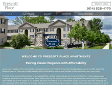 Tablet Screenshot of prescottplacehomes.com